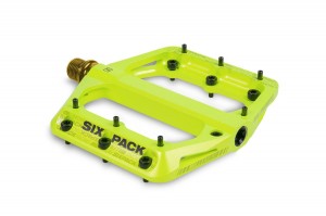 SIXPACK - Pedale Millenium -MG-TI-Achse neon-gelb
