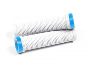 SIXPACK - Grips M-Trix Lock-On white / azur-blue