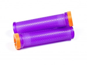 SIXPACK - Grips M-Trix Lock-On trans purple / neon-orange