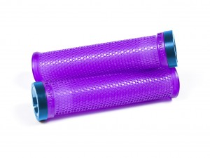 SIXPACK - Grips M-Trix Lock-On trans purple / light-blue