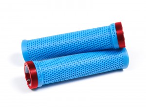 SIXPACK - Grips M-Trix Lock-On azur-blue / red