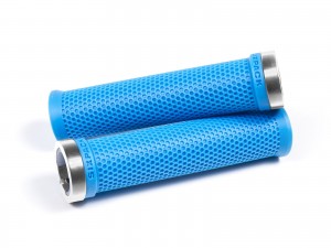 SIXPACK - Grips M-Trix Lock-On azur-blue / silver