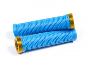 SIXPACK - Grips M-Trix Lock-On azur-blue / nugget-gold