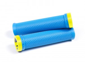 SIXPACK - Grips M-Trix Lock-On azur-blue / neon-yellow