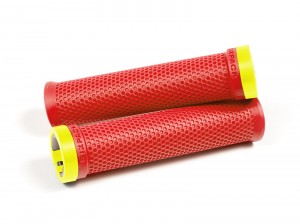 SIXPACK - Grips M-Trix Lock-On red / neon-yellow