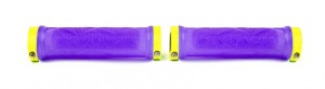 SIXPACK - Grips Fingertrix trans purple / neon-yellow clam