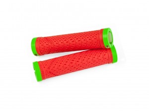 SIXPACK - Grips K-Trix red / liquid-green