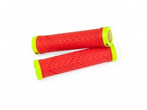 SIXPACK - Grips K-Trix red / neon-yellow