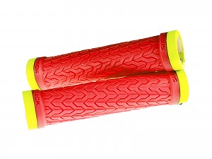 SIXPACK - Grips S-Trix red / neon-yellow