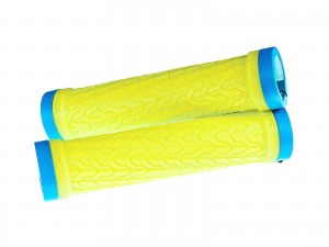 SIXPACK - Grips S-Trix neon-yellow / azur-blue