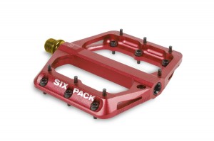 SIXPACK - pedals Millenium -AL-TI-axel red