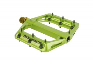 SIXPACK - pedals Millenium -AL-TI-axel electric-green