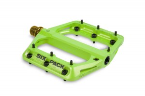 SIXPACK - Pedale Millenium -AL-TI-Achse liquid-green